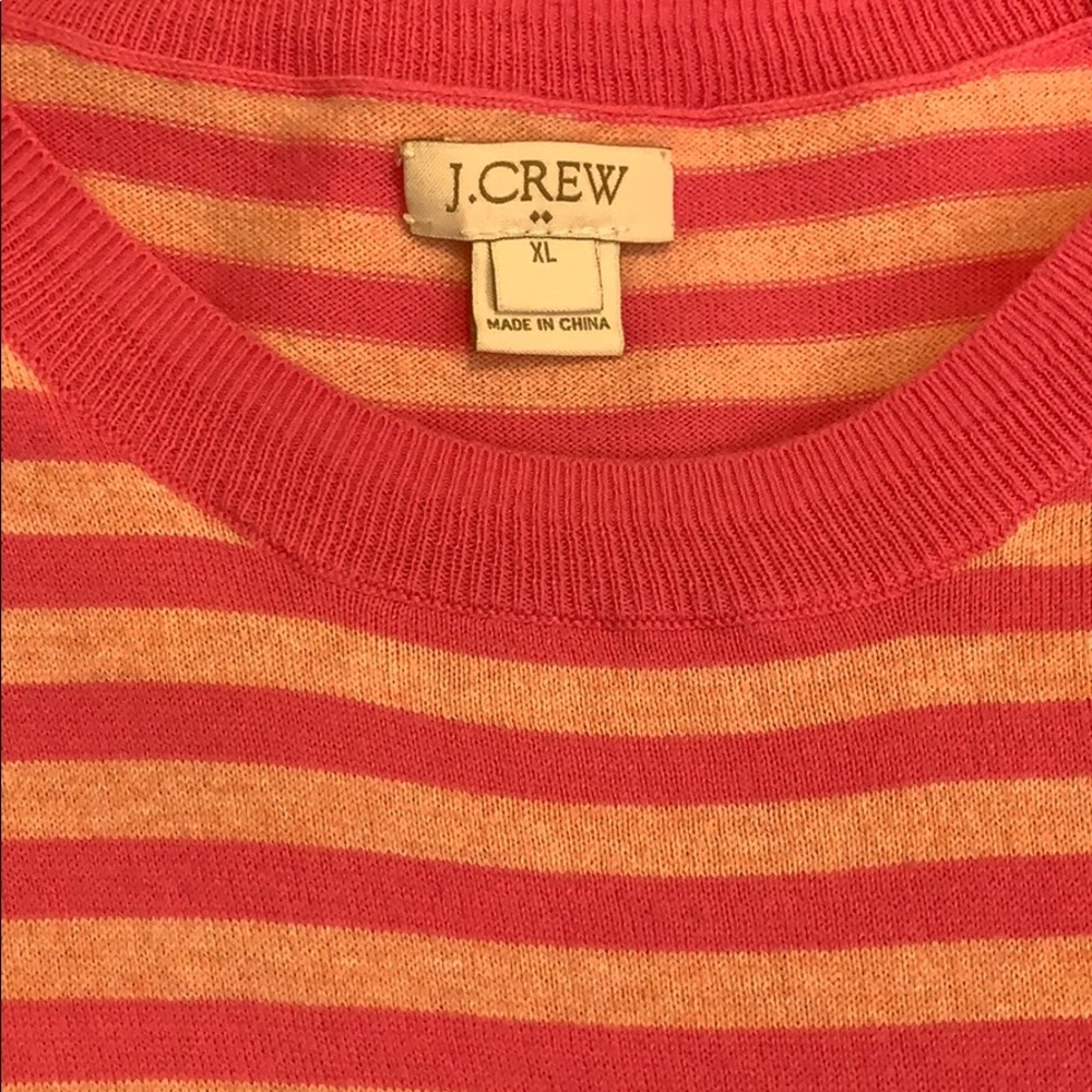 J.Crew pink striped sleeveless top - Picture 5 of 5